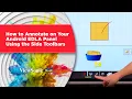 How to Annotate on you Android EDLA Panel Using the Side Toolbars