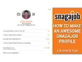 Job Search Tips Part 4 How to make an awesome Snagajob profile