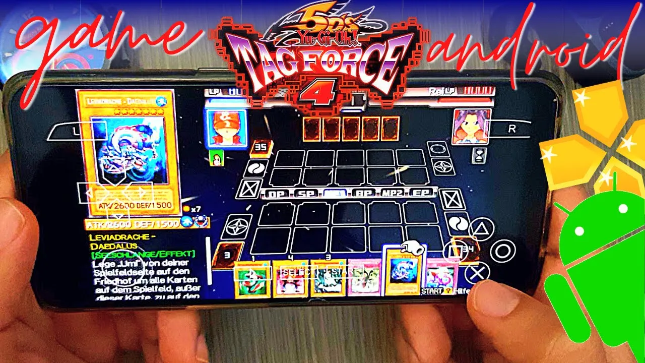 Yu-Gi-Oh! 5D's Tag Force 4 for Android - PSP Emulator PPSSPP - Gameplay 2022