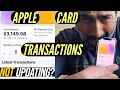Apple Card Recent Transactions NOT Showing up in Wallet - Easy Fix iPhone Issue Latest Credit Card