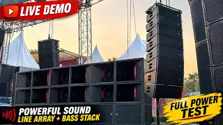 Live Demo Tour 8 Line Array 12 Single Sub Full Detail Explained With Demo