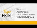 TigerPrint - Add Credits with Voucher using