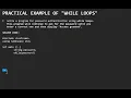 WHILE LOOPS 2