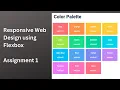 Color Palette CCBP Responsive Web Design using Flexbox Assignment 1 Solution Coding Practice