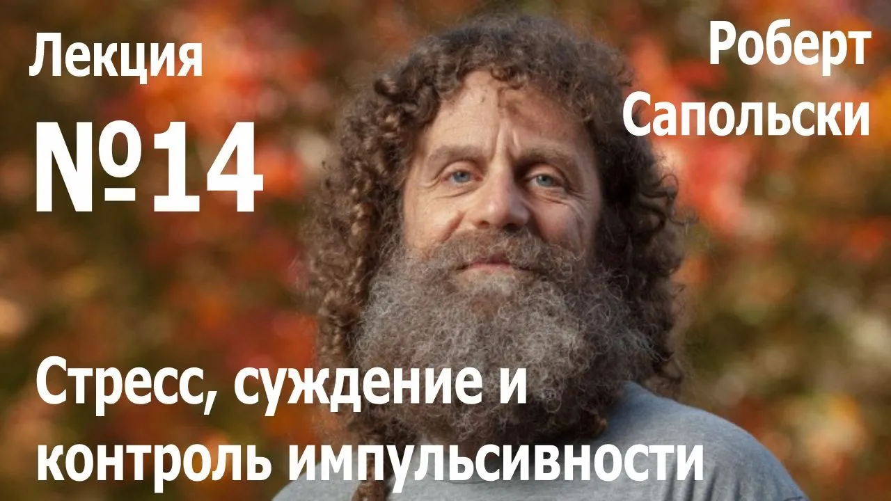 Лекция №14. Роберт Сапольски — «Стресс, суждение и контроль импульсивности»