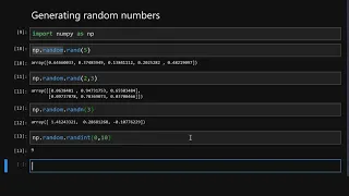 Generating Random Numbers with NumPy - Python for Data Science and Machine Learning