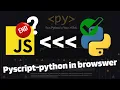 pyscript python in browser hindi end of javascript reality pyscript introduction