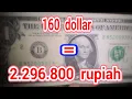 TERJAWAB 160 dollar berapa rupiah