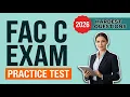 FAC-C Certification Exam 12 Must-Know Questions Answers to Pass Set 2