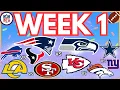 NFL Week 1 Way Too Early Picks Predictions 2026