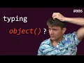 typing the object sentinel