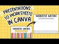 Turn Your Lesson Presentations into Worksheets for Students Using Line Art AI in Canva for Teachers