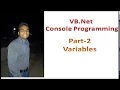 Variables in console programming Part 2