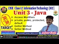 Access Modifier and Getter Setter Method in Java Class 12 Information Technology 802 Unit 3 Java
