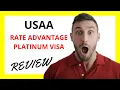 USAA Rate Advantage Platinum Visa Review Pros and Cons