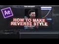 How to make this trending reverse style AFTER EFFECTS TUTORIAL
