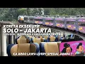 Lagu TERCEPAT DI WAKTU PAGI DARI SOLO KE JAKARTA‼️Naik KA Argo Lawu Keretanya Ngebut Terus