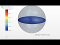 FSI simulation of a spherical tank with a flat membrane