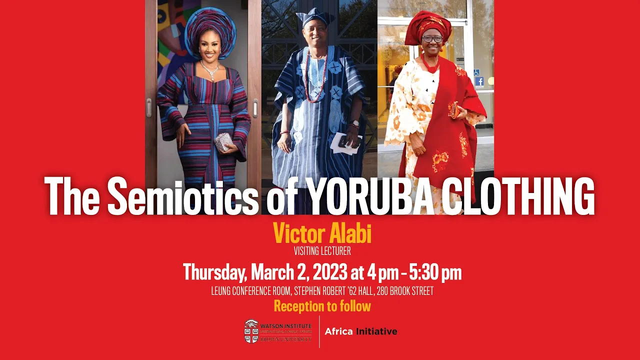 Victor Alabi — The Semiotics of Yoruba Clothing