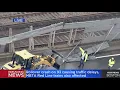 Rollover crash on I-93 damages fence shuts down part of Red Line