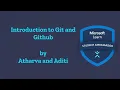 Introduction to Git and Github Webinar Recording Microsoft Learn Student Ambassadors