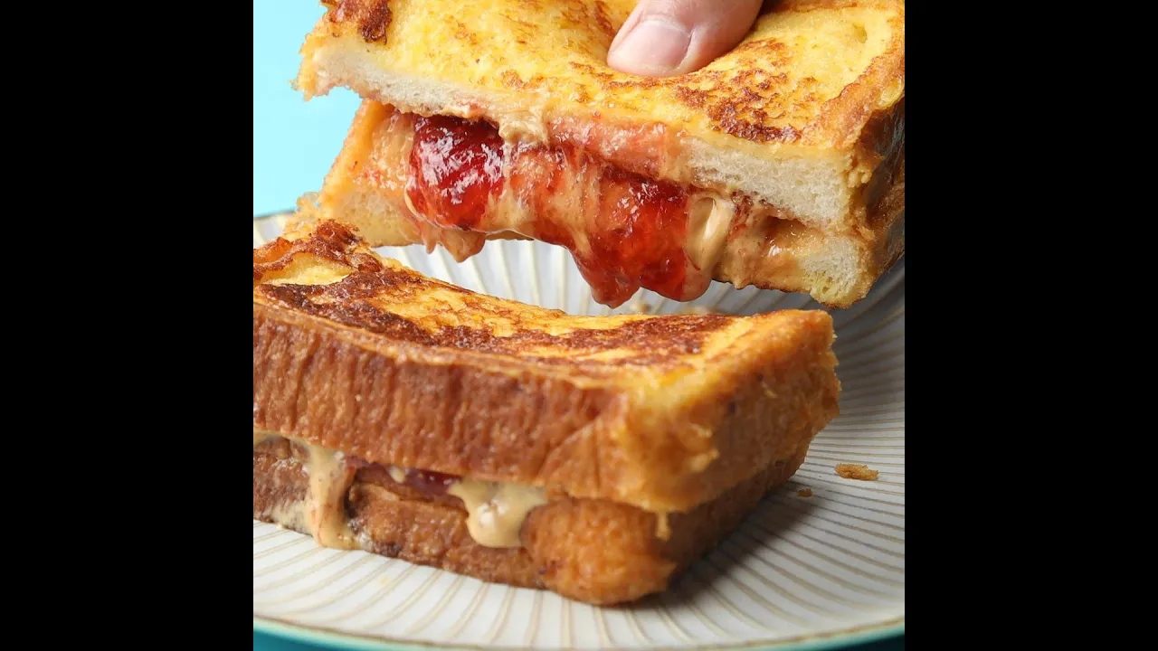 P.B.J / Peanut Butter and Jam Double French Toast #Shorts