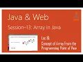 Array in Java Concept of Array From the Programming Point of View