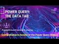 Power Query Ribbon Series 1 The Data Tab