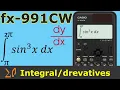 Casio FX-991CW Derivatives and Integral Calculation CLASSSWIZ FX-570CW