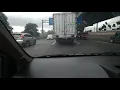 Aksi Avanza dijalan tol macet banyak lobang