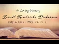 Zonelle Dickerson Funeral Recording