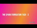 The Spark Foundation GRIP - Data Science Business Analytics Task