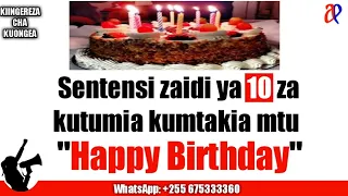 Download #WhatsApp_+255629976312 #JifunzeKiingereza  Sentensi zaidi ya 10 za kumtakia mtu \ MP3