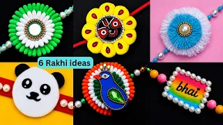 DIY 6 Aesthetic Rakhi making ideas| How to make Rakhi at home & for Competition| Rakhi tutorial 2026