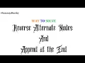 Reverse Alternate Nodes And Append at the End Nataraja Murthy Program Stay Safe