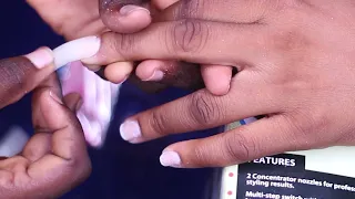 how nigerians fix nails regular polish gnails regularpolish blackwomen black