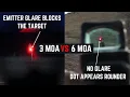 3 MOA vs 6 MOA - Subtle Things Affecting Emitter Glare \u0026 Astigmatism