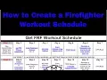 How to Create a Firefighter Workout Schedule