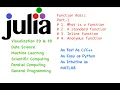 Julia Episode-5 Function Basic Part - 1