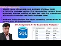 ExcelR Assignment Solution for BA and Data Analytics Assignment 1 in SQL Select WHERE DISTINCT