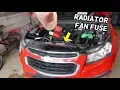 CHEVROLET CRUZE RADIATOR FAN FUSE LOCATION REPLACEMENT RADIATOR COOLING FAN NOT WORKING