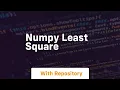 numpy least square