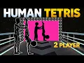 8 MIN HUMAN TETRIS CO-OP x 2 Player Viral Interactive Game Warm Up