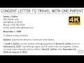 How To Write Consent Letter to Travel with One Parent with Sample and Explanation WritingTutorials
