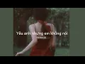 Vietsub | 愛你但說不出口 (Yêu Anh Nhưng Em Không Nói)  - Karencici | Lyrics Video