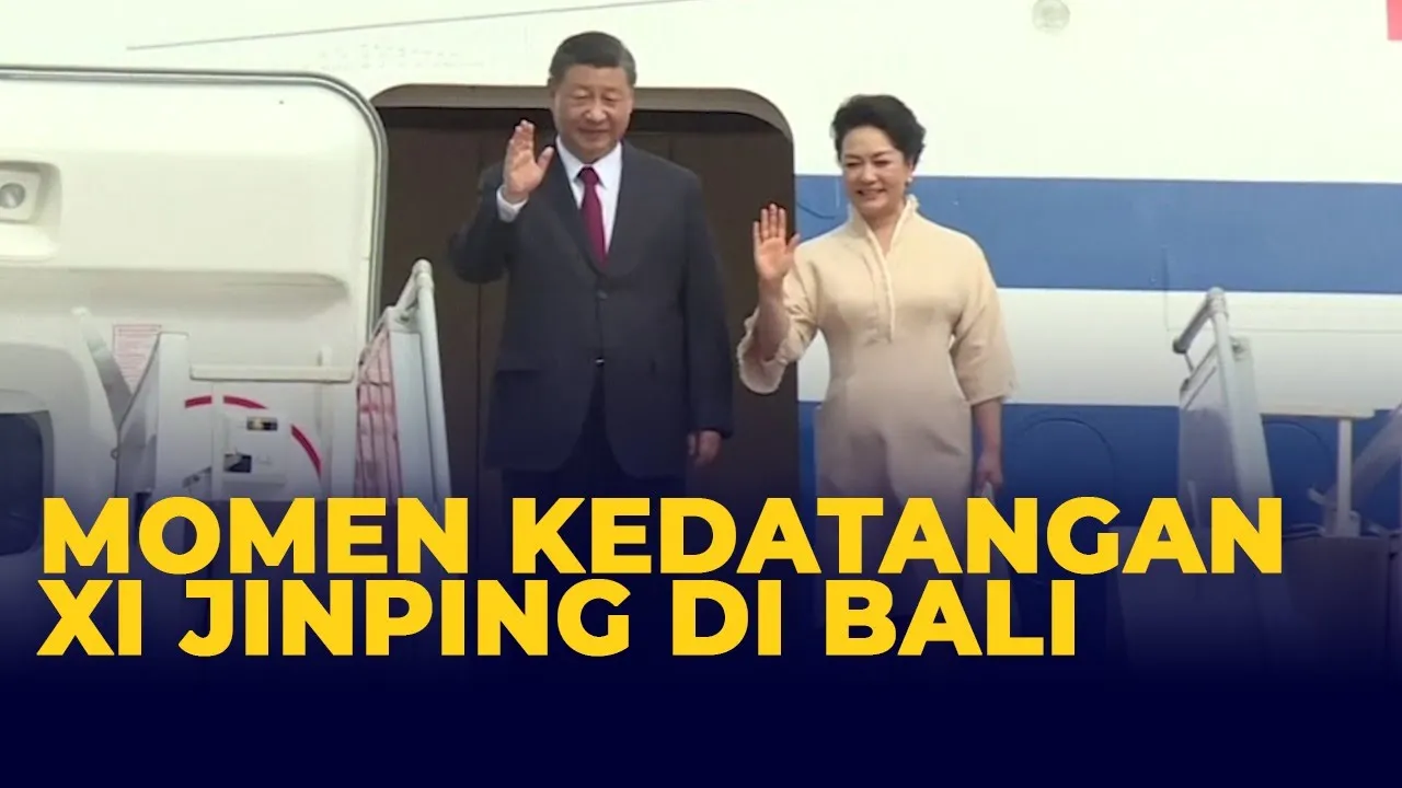 Momen Presiden China Xi Jinping Tiba di Bali Untuk KTT G20, Disambut Luhut dan Gubernur