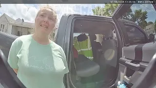 Karen Causes Chaos at Dollar General After Not Getting Hired Police Bodycam Footage