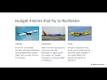 Cheap Flights to Rochester
