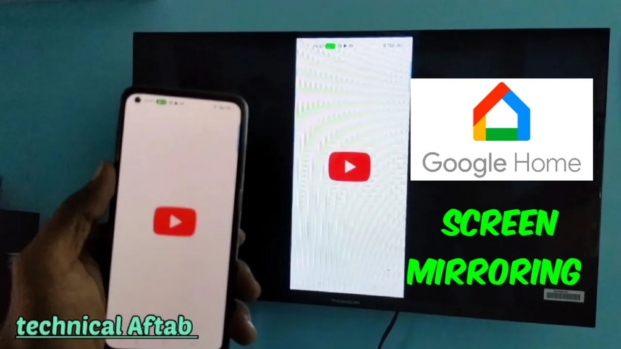 How to connect mobile phone to Smart tv with Google home Aap Screen mirroring Or Screen cast
