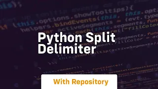 python split delimiter